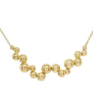 Golden Globes Cluster Necklace